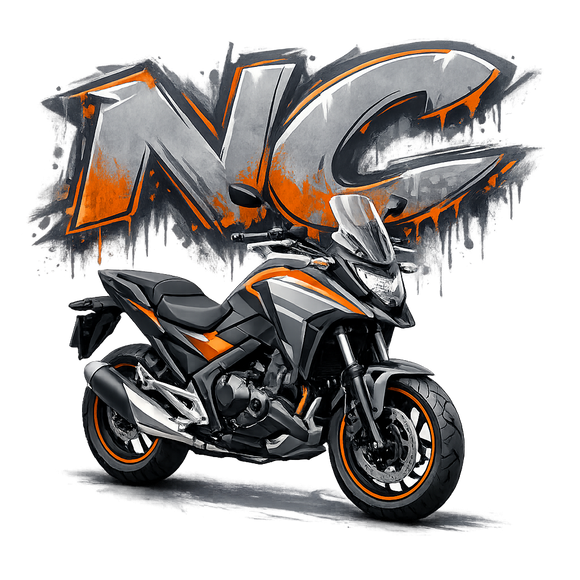 Honda nc 700 [Hoodie] - Graffiti Float - Borstafdruk