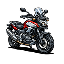 Honda nc 700 [Sweatshirt] - Karikatur - Tryk på brystet