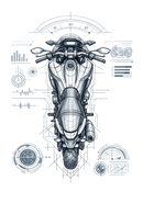 Honda NC 700 [T-shirt] - Top-Down Tech - borstprint