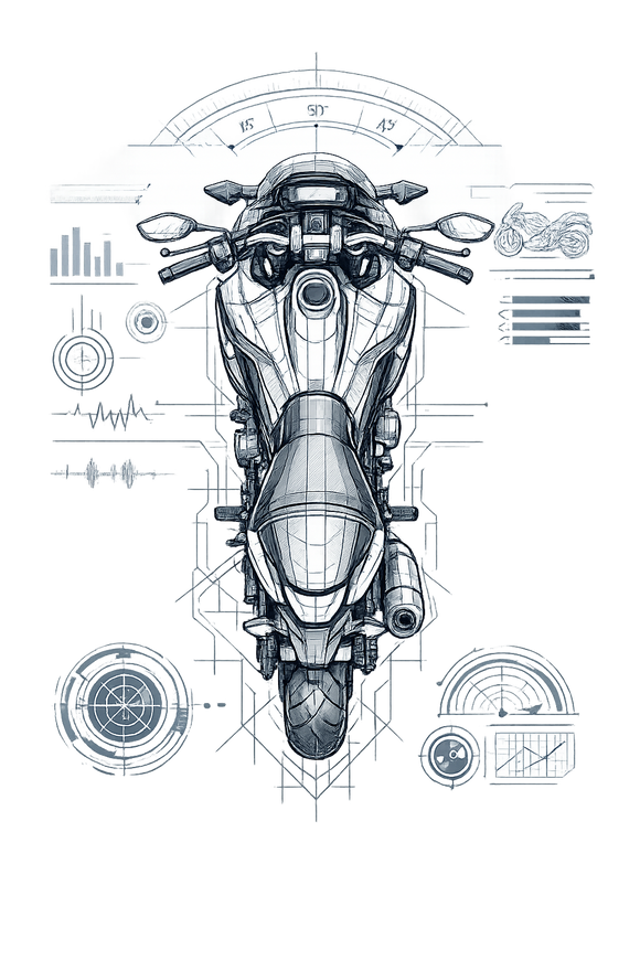 Honda NC 700 [Hoodie] - Top-Down Tech - Borstprint