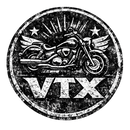 Honda vtx 1300 [Hoodie] - Grunge Badge - Brysttryk