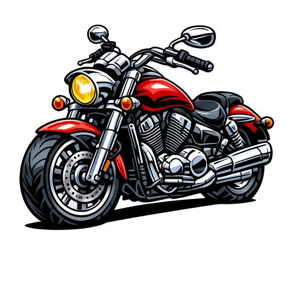 Honda vtx 1300 [Hoodie] - Karikatuur - Borstafdruk