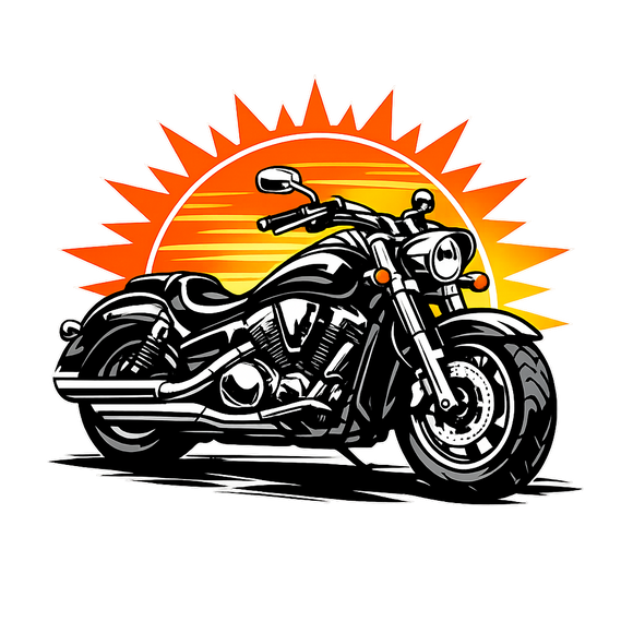Honda vtx 1300 [T-shirt] - Sunset Split - Stampa sul petto