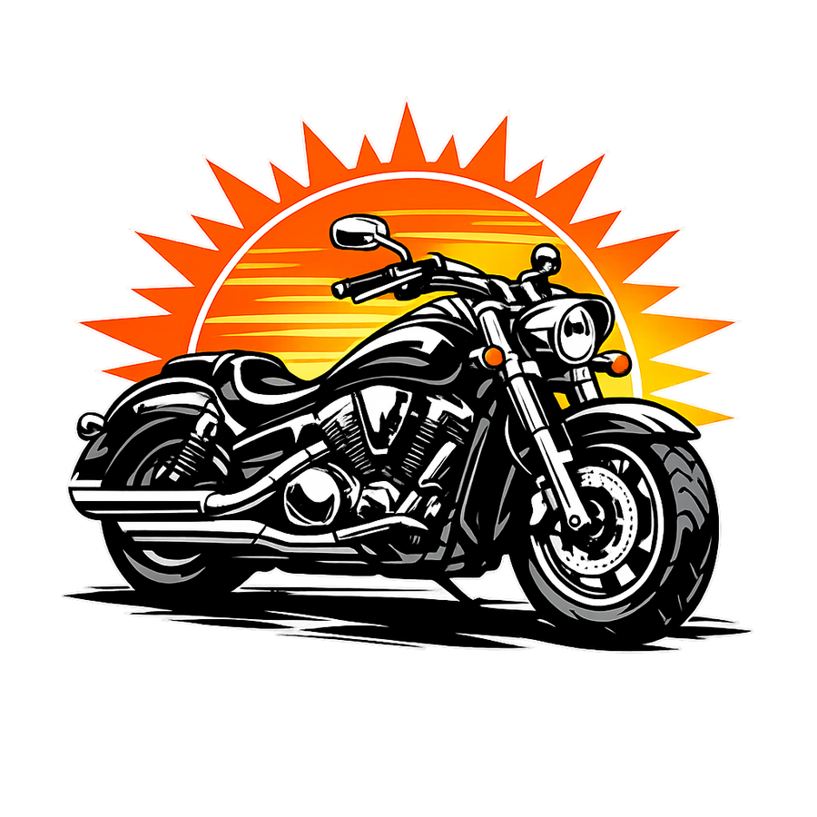 Honda vtx 1300 [Tシャツ] - Sunset Split - 胸プリント