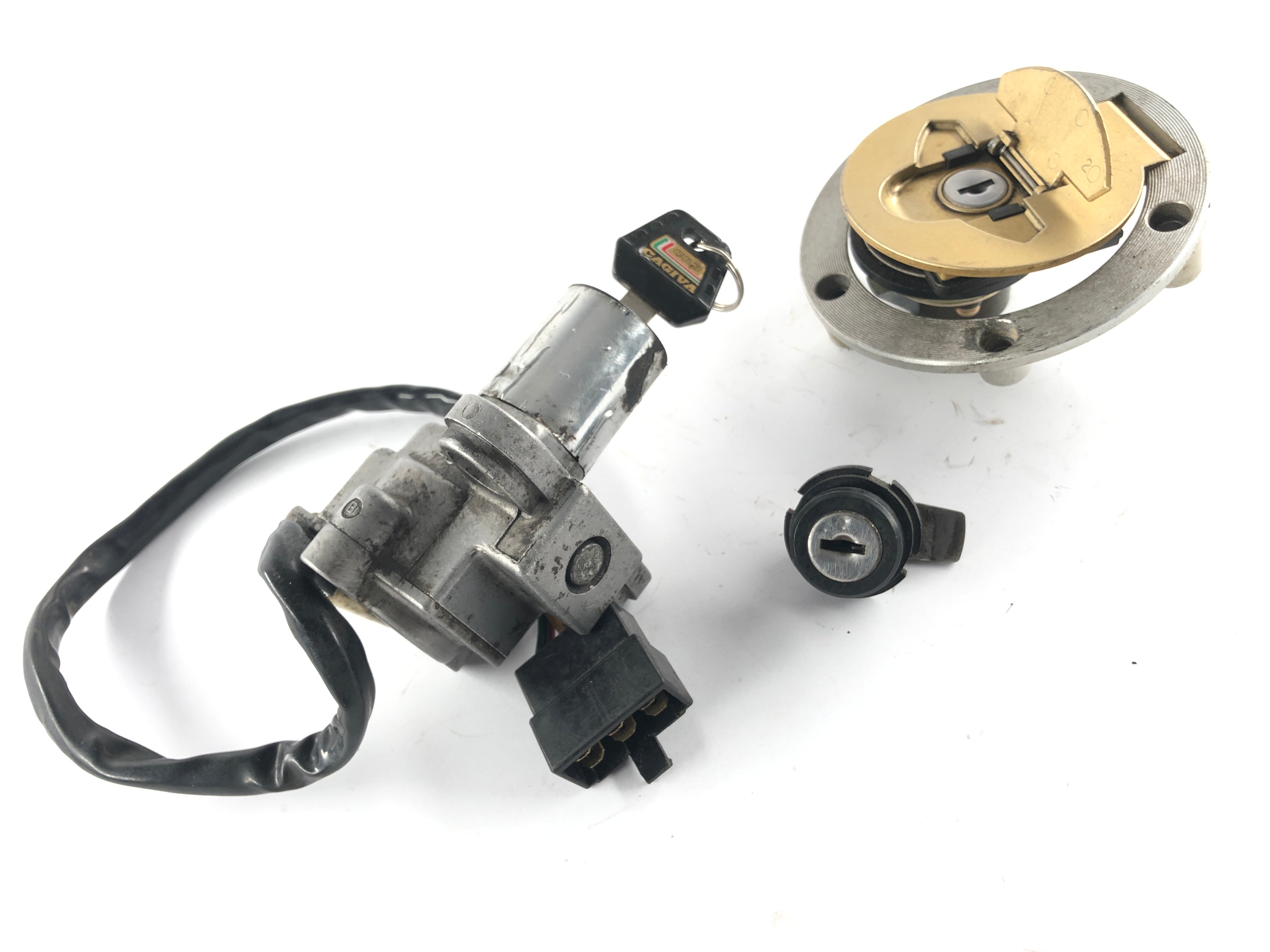 Cagiva Mito 125 EVO 8P [1996] -Castle Set Ignition Lock and Fuel Lid