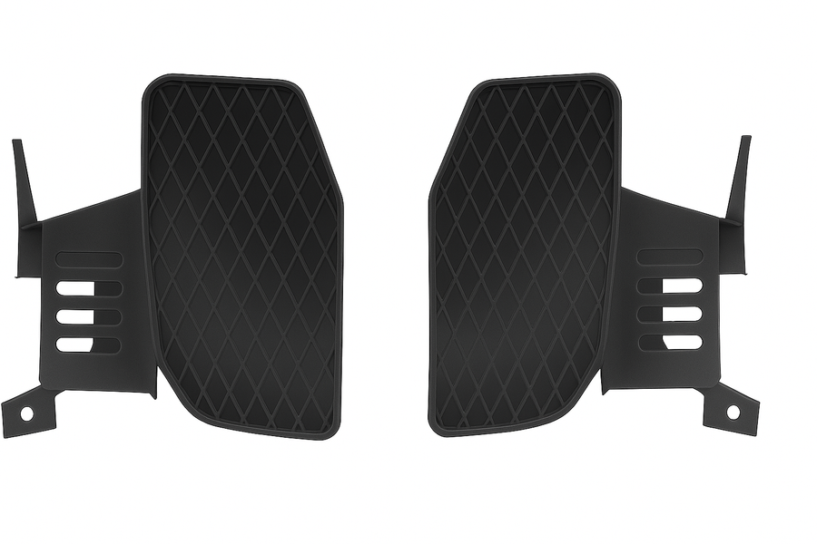 Yamaha XT 350 [3YT / 55V] - Ecopes d'air de guidage d'air d'entrée d'air - NOIR