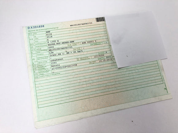 BMW K 1300 R [2010] - Marco con papeles