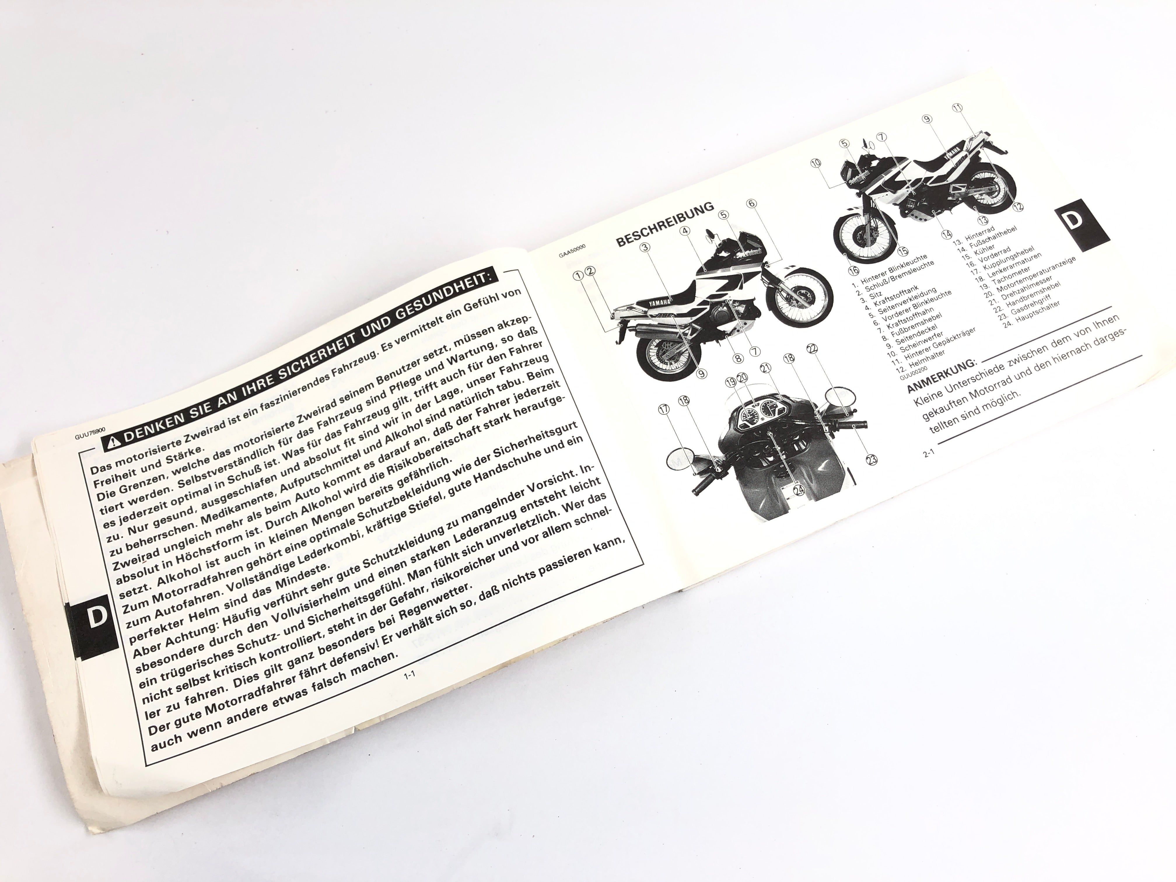 Yamaha XTZ 750 Super Tenere 3LD [1995] - Owner's Manual - 0