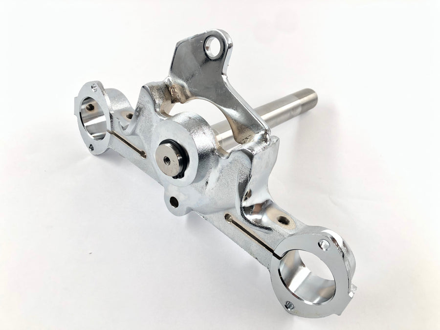 Harley Davidson FLST [1986-1990] - abrazadera triple inferior para FL Softail cromada