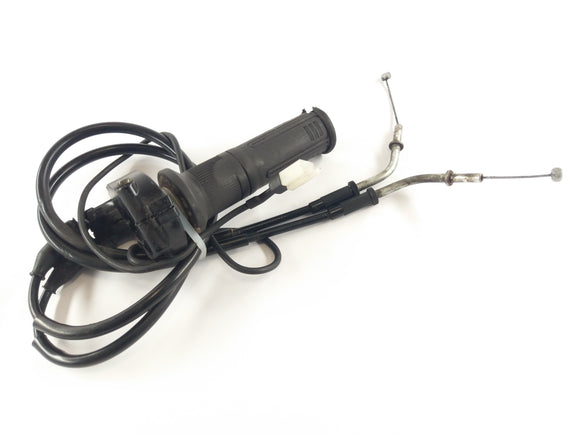 Kawasaki ZX-12R ZXT20A [2004] - Gasgriff Lenkerarmatur rechts mit Bowdenzügen