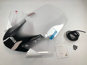 MBK Tryptik 125 (14-17) und Yamaha Tricity 125 155 (14-24) Windschild transparent, 690 mm hoch, 630 mm