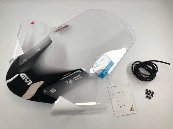 Čelní sklo MBK Tryptik 125 (14-17) a Yamaha Tricity 125 155 (14-24) transparentní, výška 690 mm, 630 mm