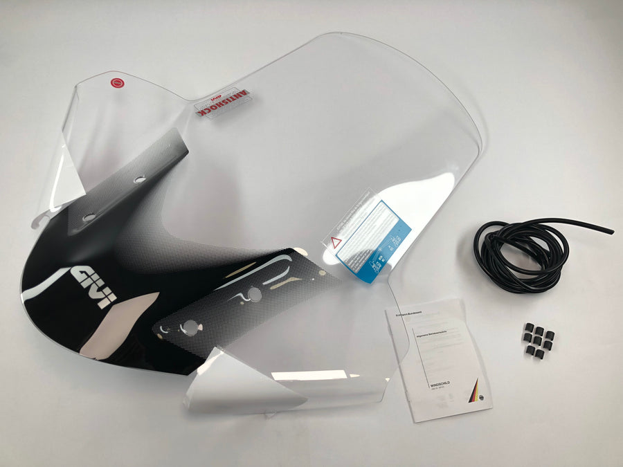MBK Tryptik 125 (14-17) και Yamaha Tricity 125 155 (14-24) παρμπρίζ διάφανο, 690 mm ύψος, 630 mm
