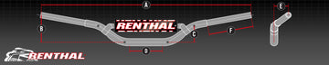 GAS GAS SM 450 [2007-2009] - Lenker Renthal Fatbar 661 Keefer/Tomac Schwarz