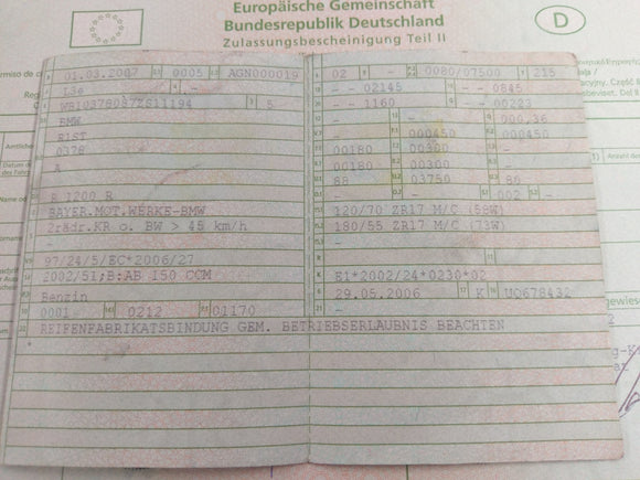 BMW R 1200 R K27 [2007]  - 論文付きフレーム