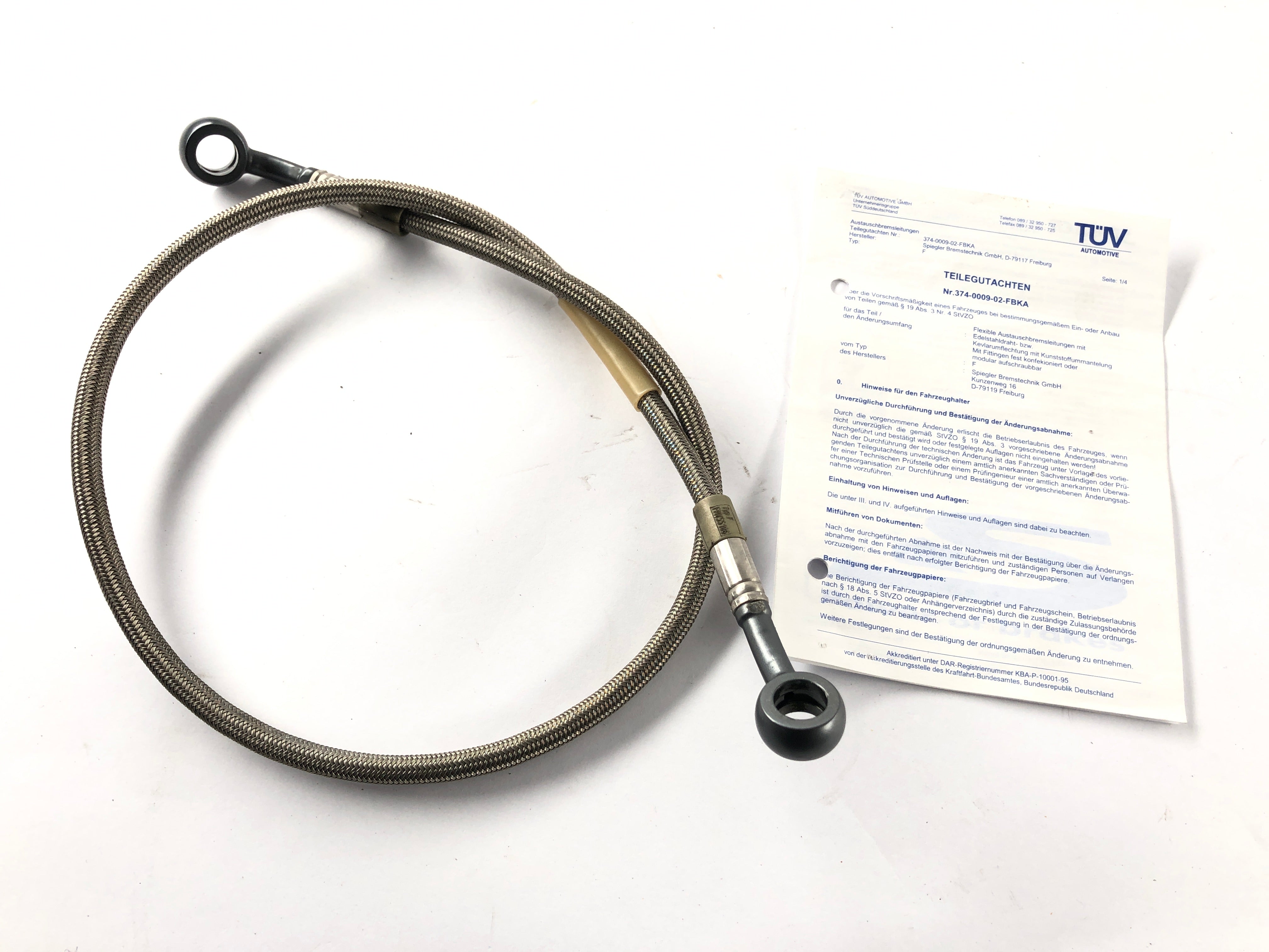 Triumph Daytona 955i T595N [2001] - Front brake line with ABE