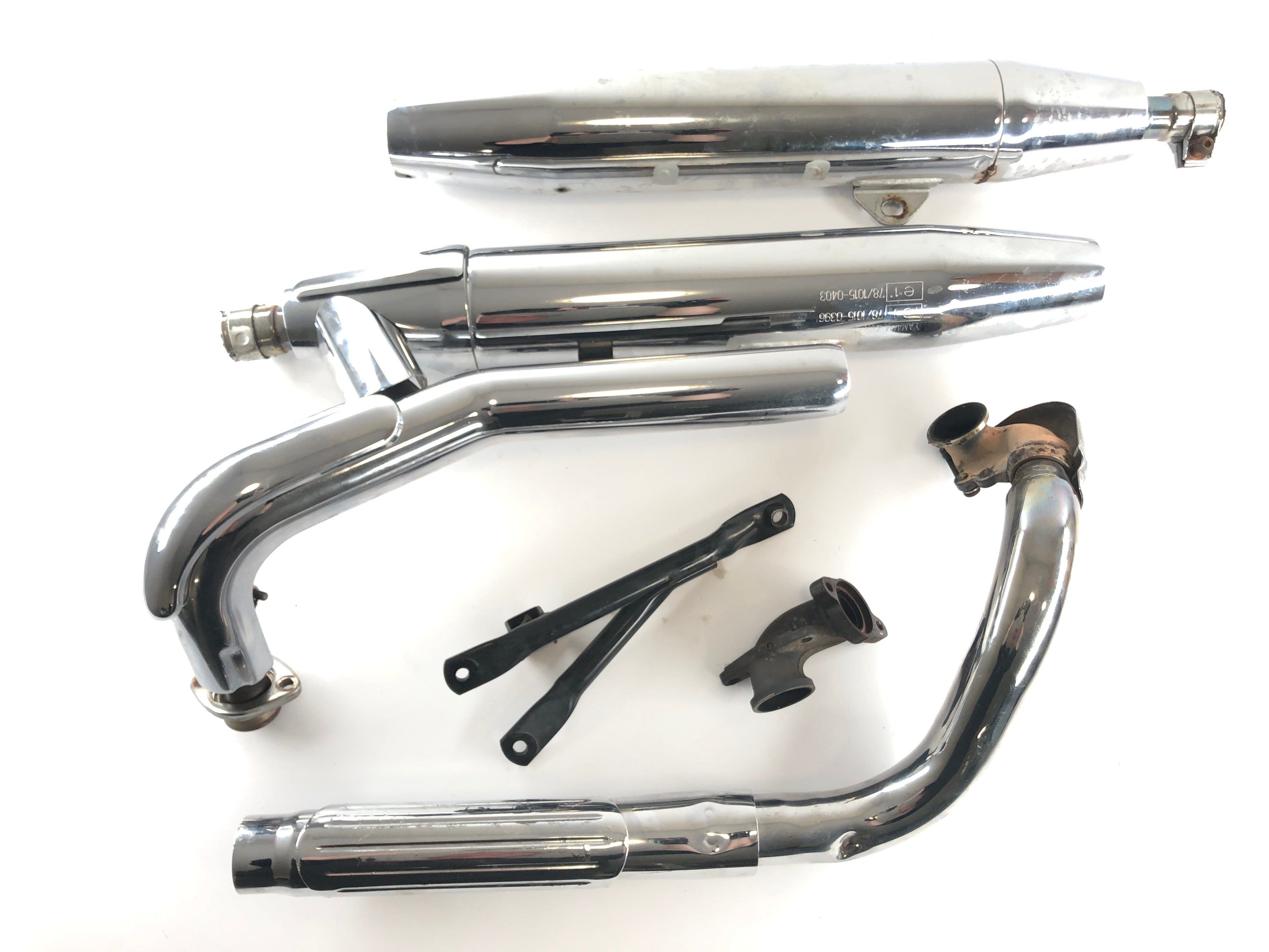 Yamaha XVS 650 Drag Star 4VR [1997] - Exhaust Silencer Set