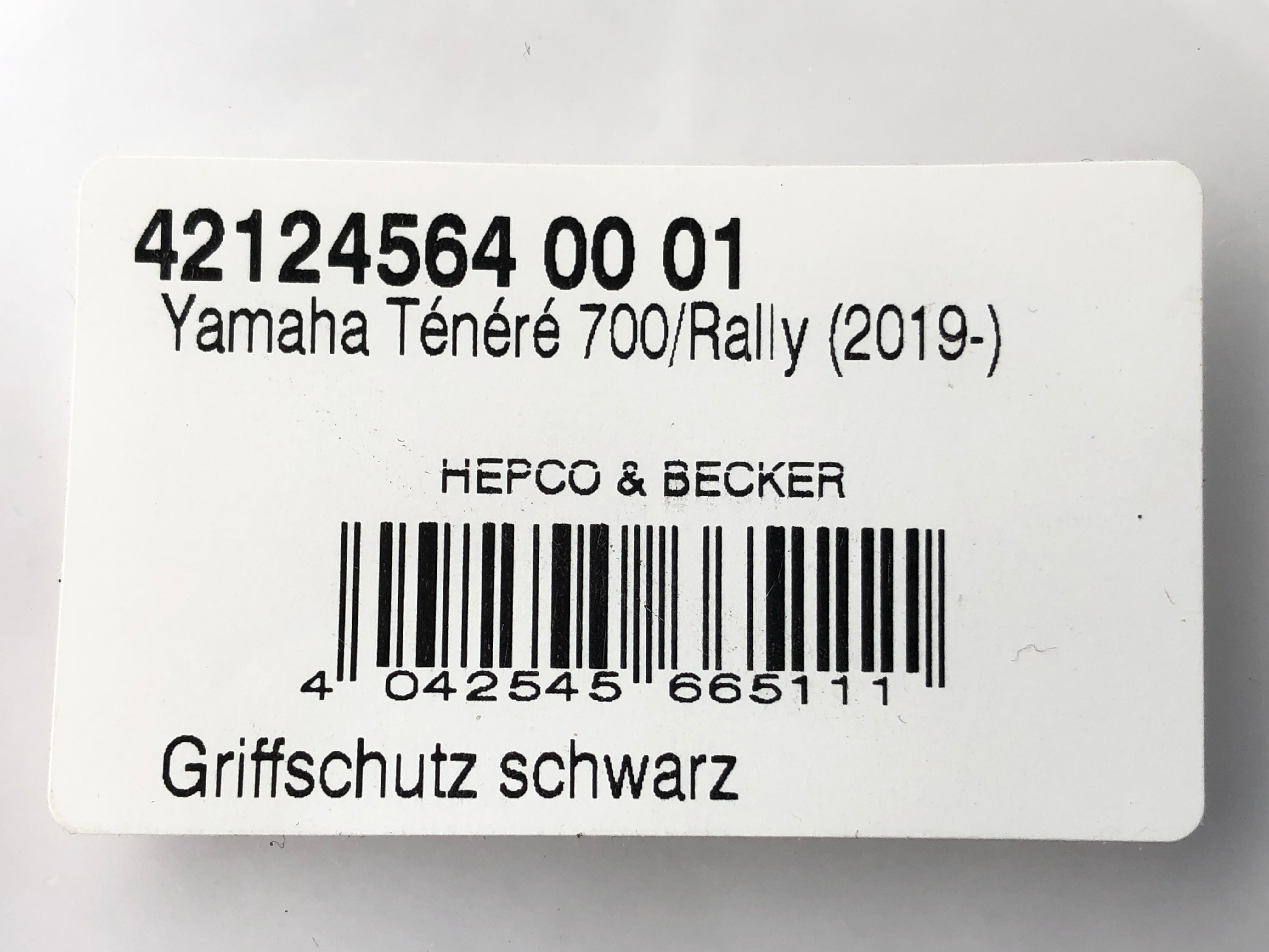 Yamaha Tenere 700 / Rally [2019-] - Griffschutz schwarz Hepco & Becker