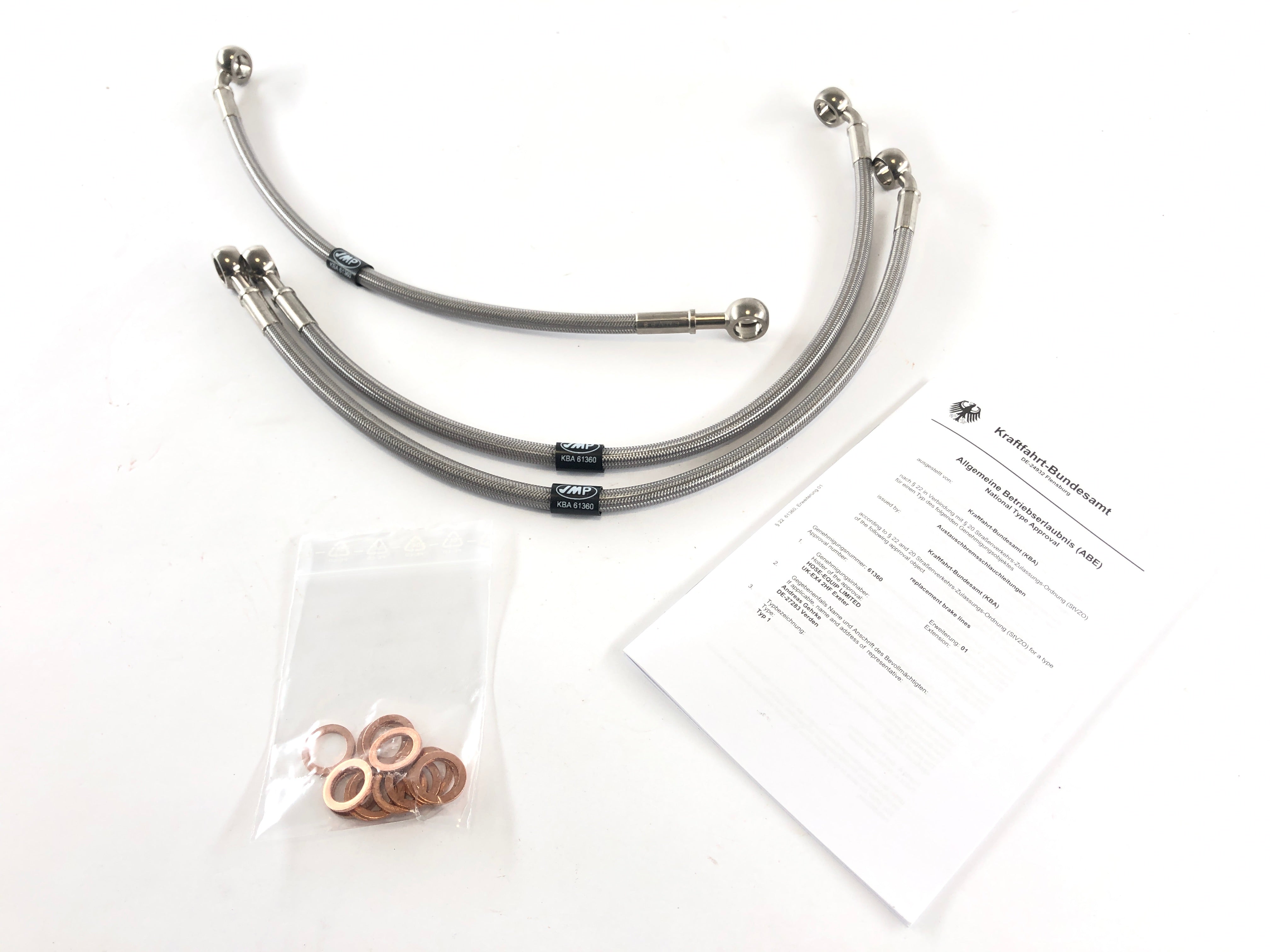 Suzuki GSX -R 1100 GV73B [1991] -Brake Line Steel -Flex Set tan bien como nuevo