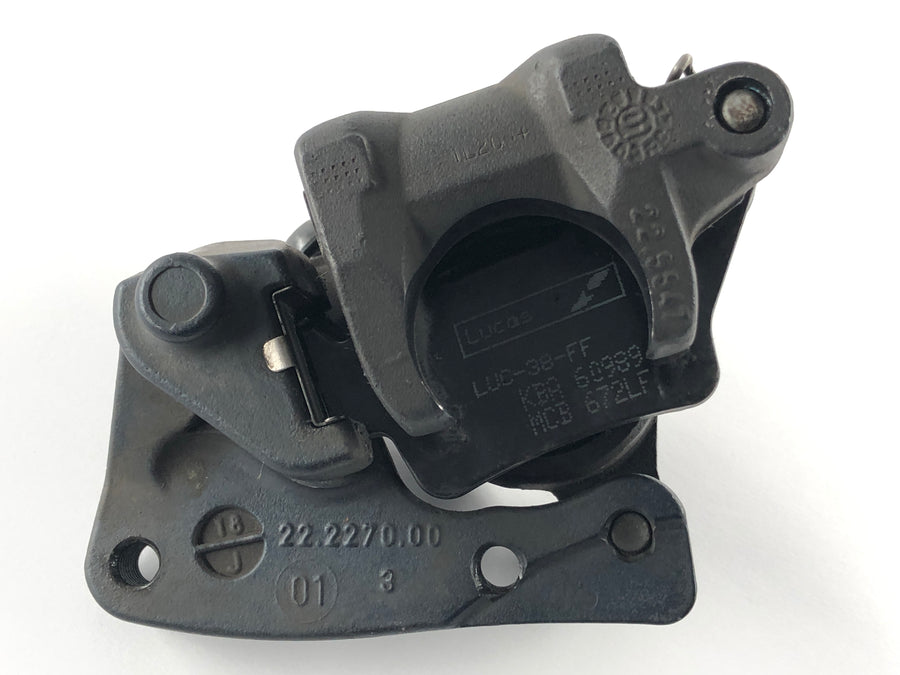 BMW F 650 CS Scarver [2001] - Bromsok på baksidan med ankareplatta