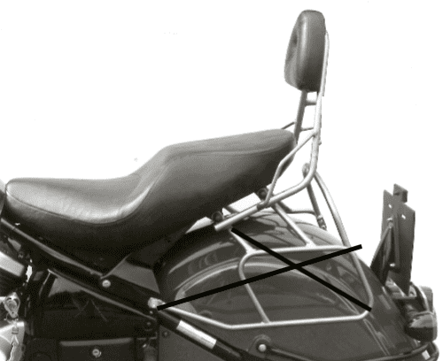 Kawasaki VN 800 Drifter [1999-2003] - Sissybar uden bagagebro