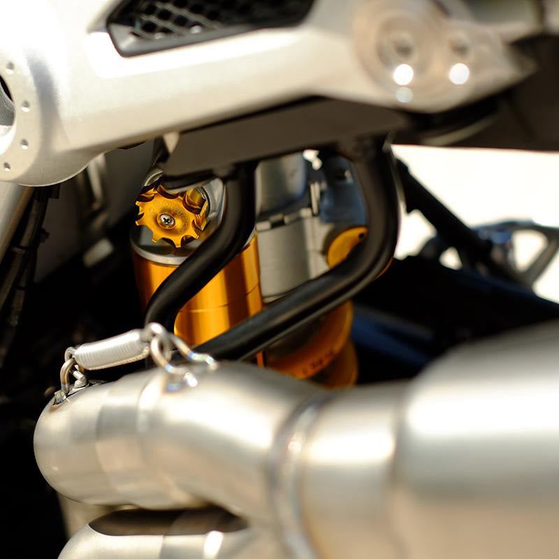BMW R nineT 1200 Pure [2017-2023] - Hohe Auspuffhalterung kompatibel mit Öhlinsstoßdämpfer