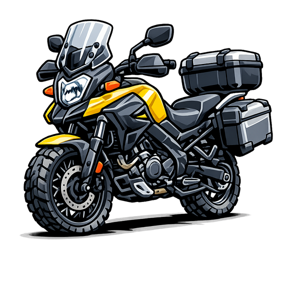 Suzuki dl 800 [Copa Blanca] - Dibujos animados - Una cara