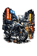 Suzuki dl 800 [White Cup] - Manga Neon City - Monofacciale