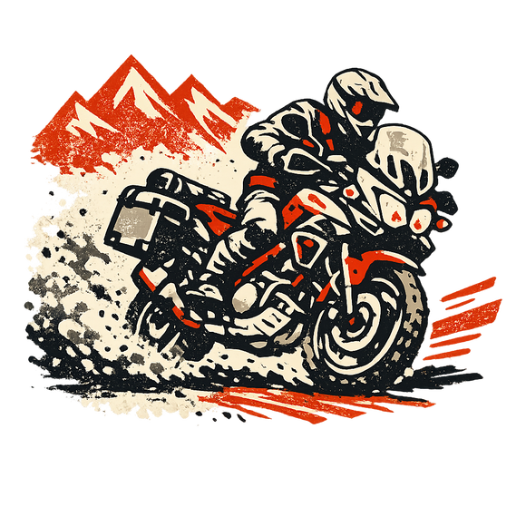 Suzuki dl 800 [T-shirt] - Retro Rallye - Borstprint