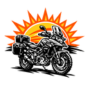 Suzuki dl 800 [Hoodie] - Sunset Split - Print op de achterkant