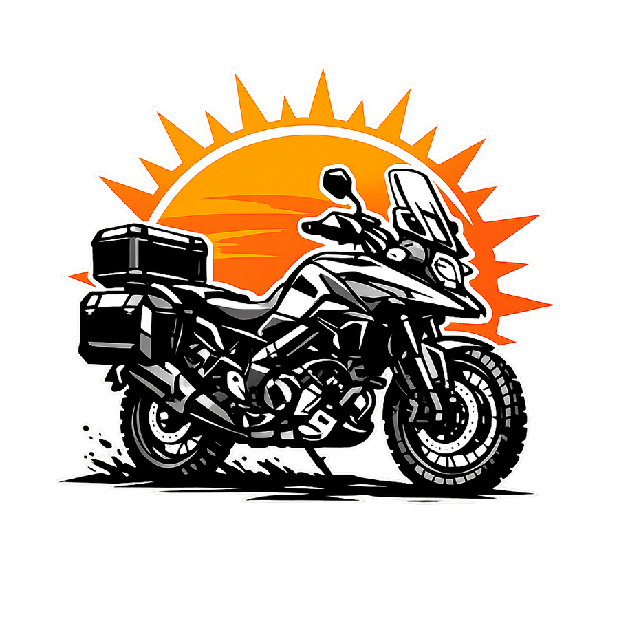 Suzuki dl 800 [T-Shirt] - Sunset Split - Rücken Print