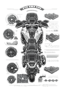 Suzuki dl 800 [Hoodie] - Top-Down Tech - Borstprint