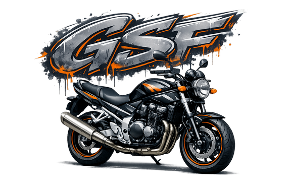 Suzuki gsf 650 [Cup Wit] - Graffiti Vlotter - Enkelzijdig