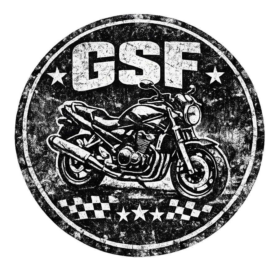 Suzuki gsf 650 [Sweatshirt] - Grunge Badge - Rücken Print