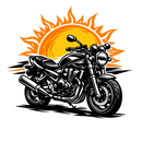 Suzuki gsf 650 [Felpa con cappuccio] - Sunset Split - Stampa sul retro