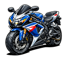 Suzuki gsx-r 600 [Tasse Weiß] - Karikatur - Einseitig