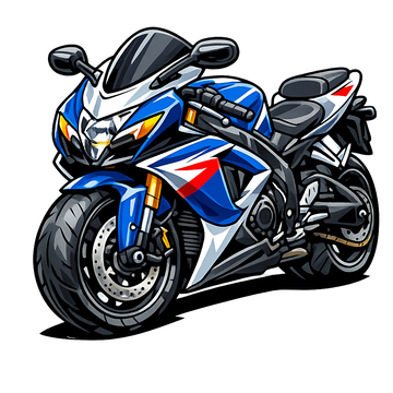 Suzuki gsx-r 600 [Musta muki] - Sarjakuva - Yksipuolinen