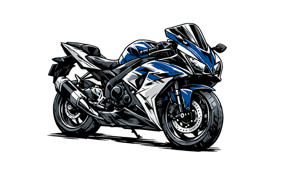 Suzuki gsx-r 600 [Cup Black] - Manga Neon City - Enkeltsidet