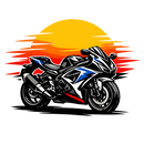 Suzuki gsx-r 600 [Cup Black] - Sunset Split - Una cara