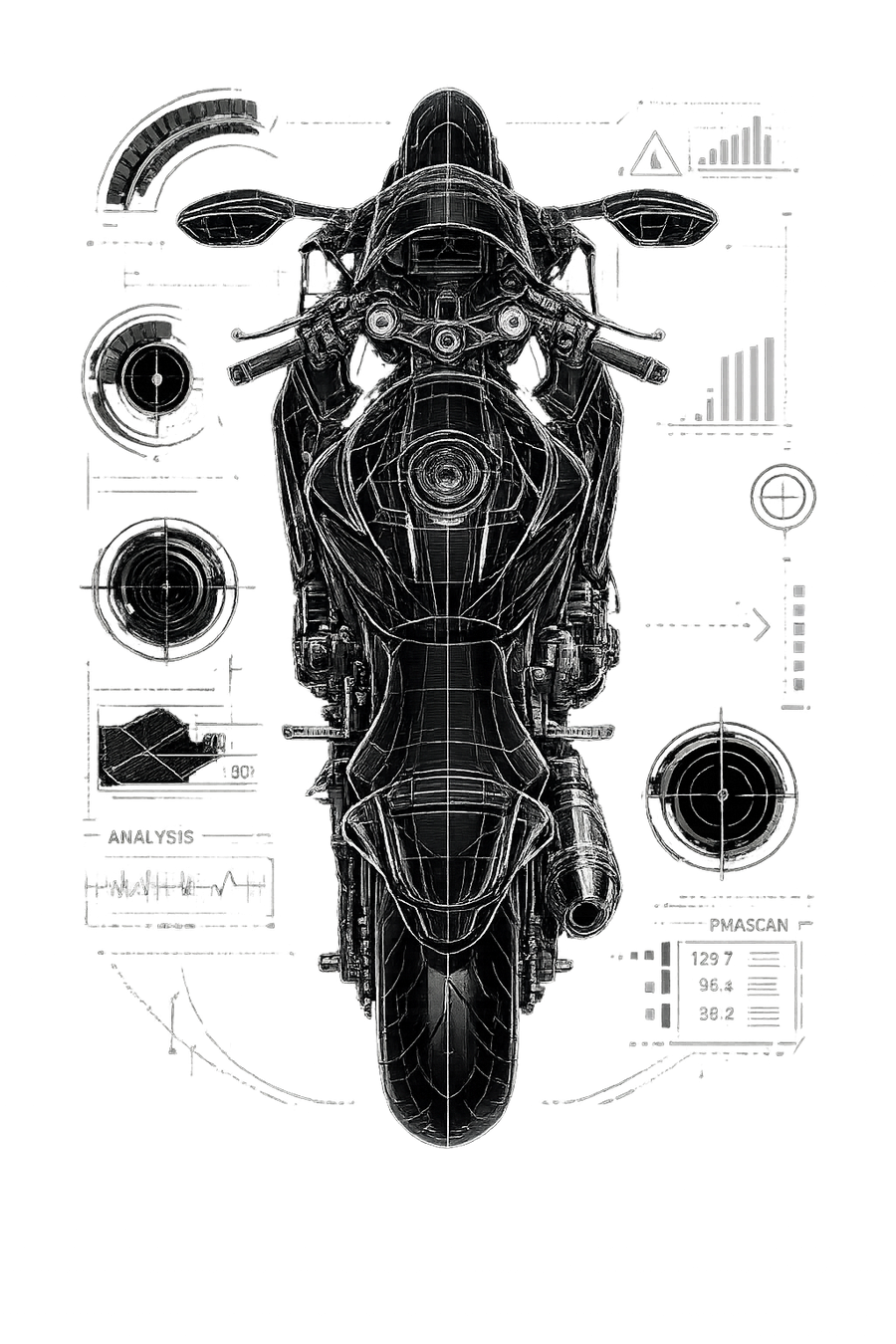 Suzuki GSX-R 600 [Cup White] - Tecnologia top-down - Unilaterale