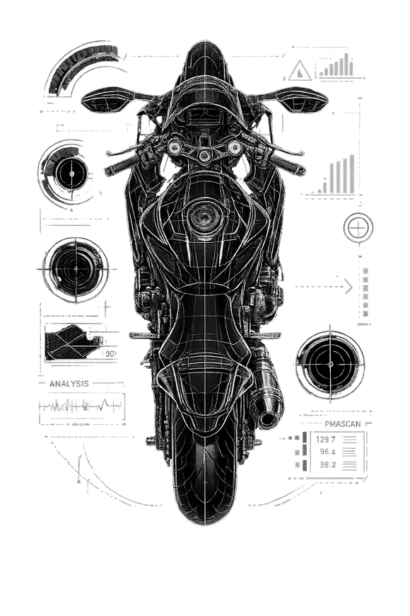 Suzuki gsx-r 600 [Camiseta] - Top-Down Tech - Impresión en el pecho