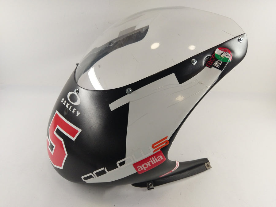 Aprilia Rs 250 [1998] - Massatuppi Hiilen etuosa verhous Mustantukukilpailuverhous
