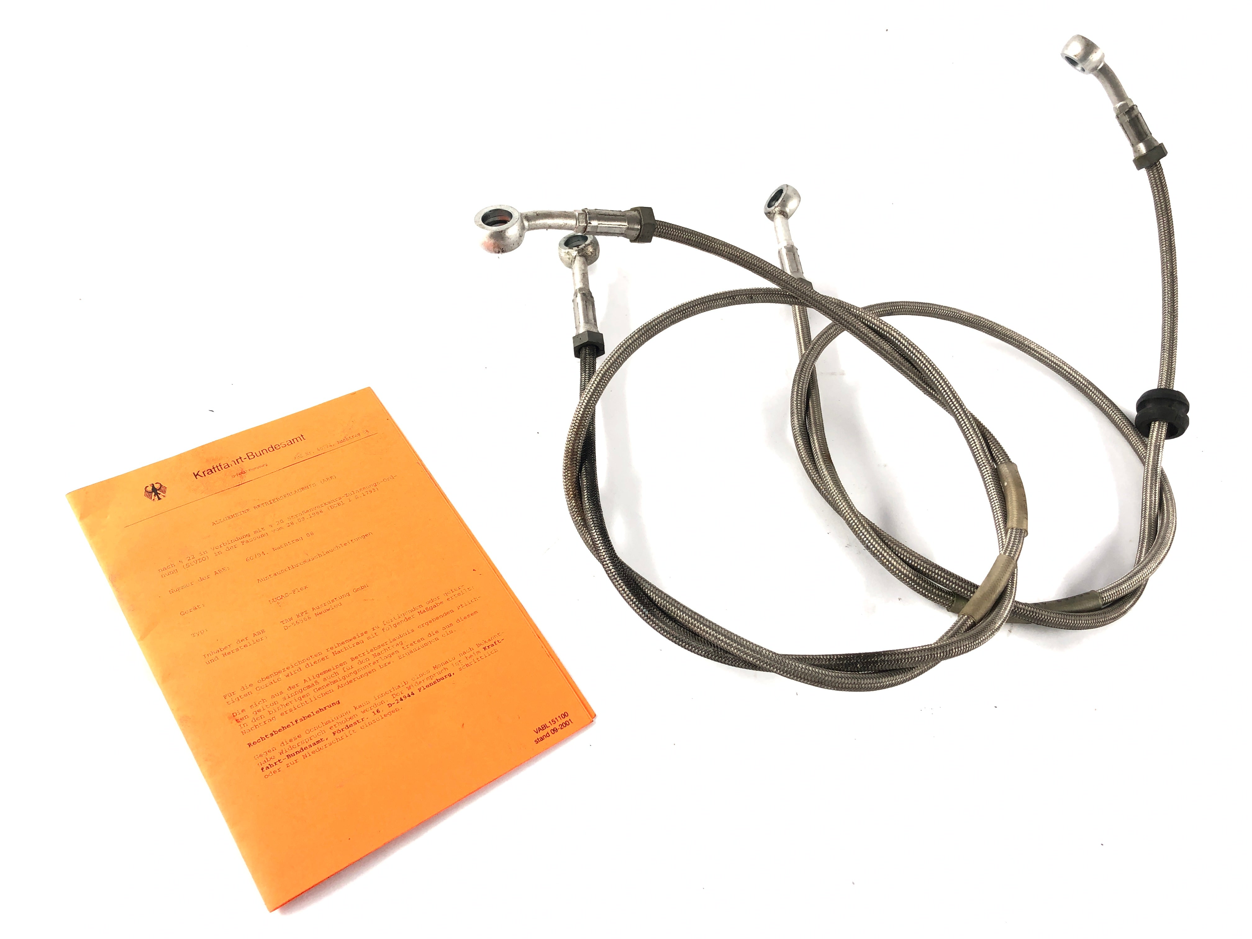 Honda XRV 750 Africa Twin RD04 [1993] - Brake lines steel braided brake lines front with certificate