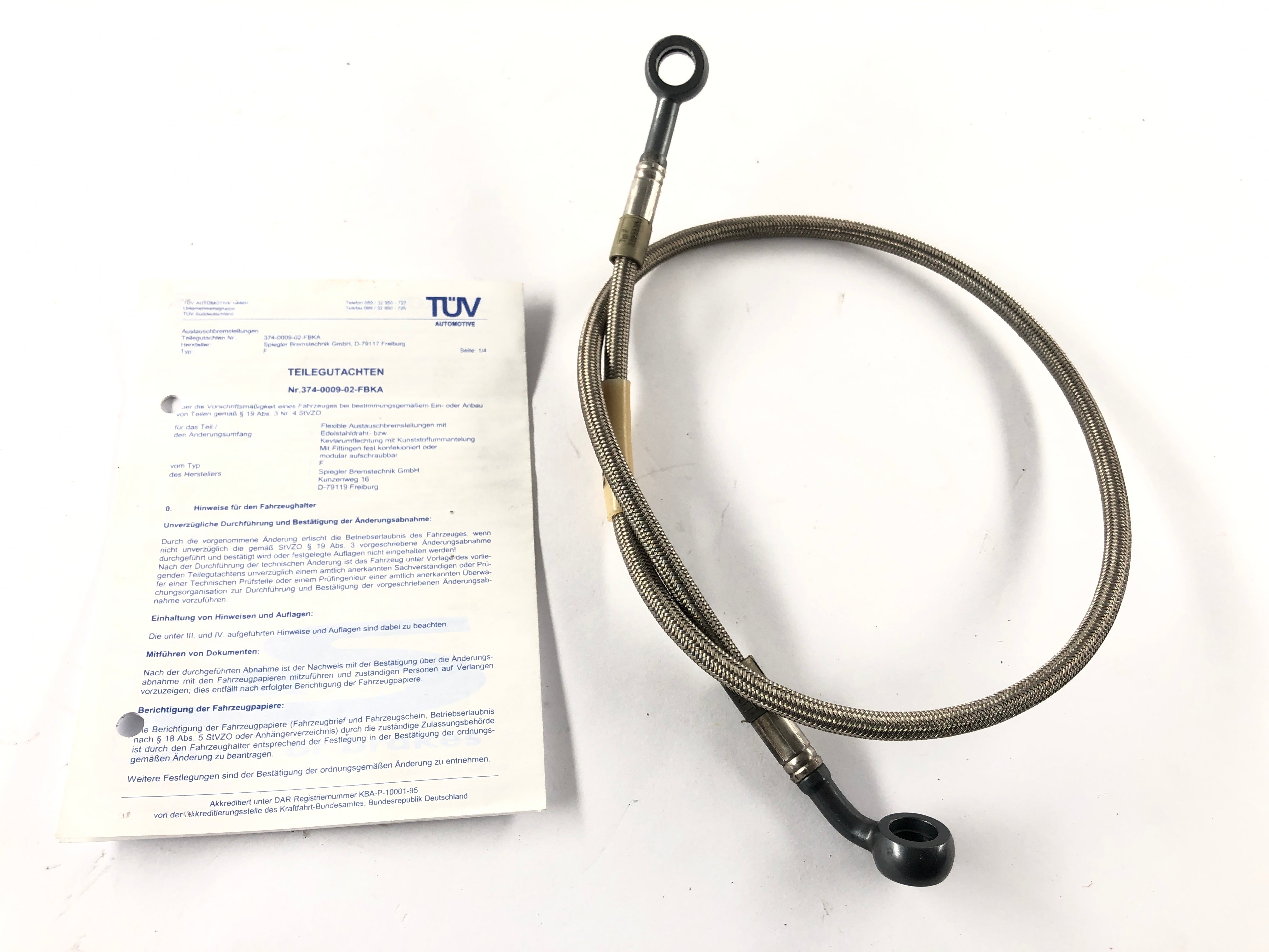 Triumph Daytona 955i T595N [2001] - Front brake line with ABE